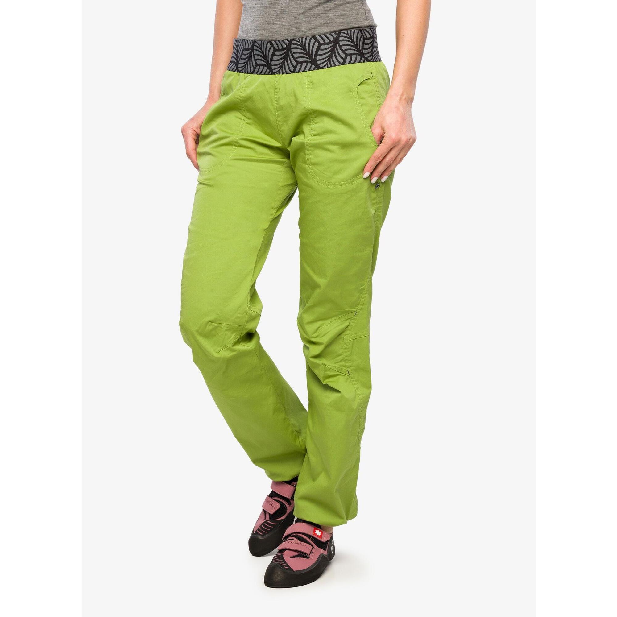 Ocun - Pantalon D’escalade Femme Ocun Pantera Organic Coton Bio 3% Élasthanne - Pantalons - Vert - Decathlon