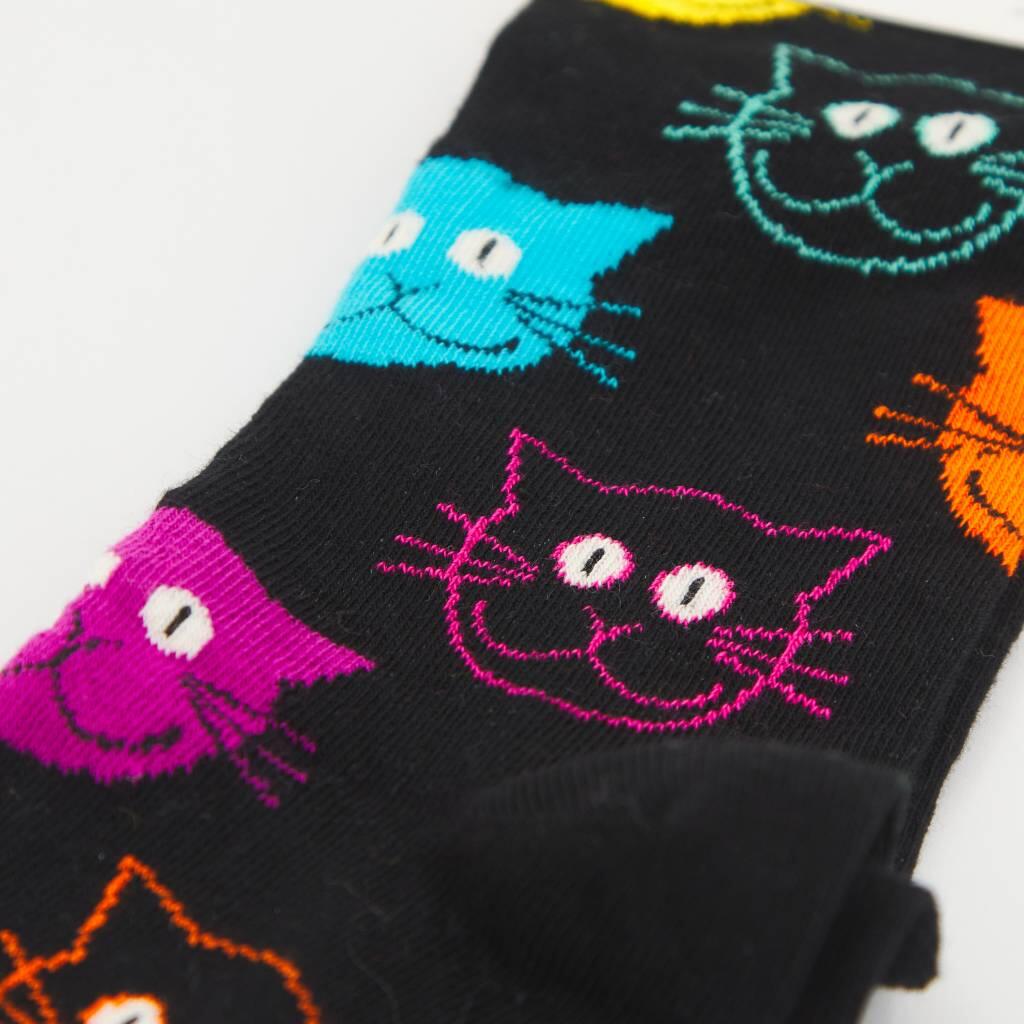 Meias Happy Socks Modelo Cat Cor Multicolorido 4/5