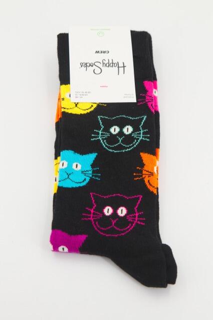 Meias Happy Socks Modelo Cat Cor Multicolorido 5/5