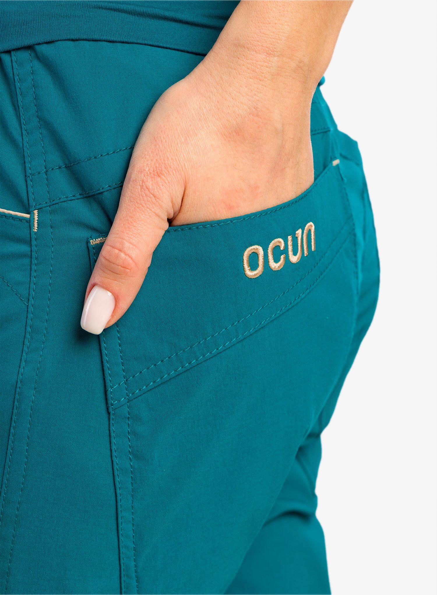 Shorts Ocún NOYA ECO Turquoise stretch recyclé abrasion résistante 6/7