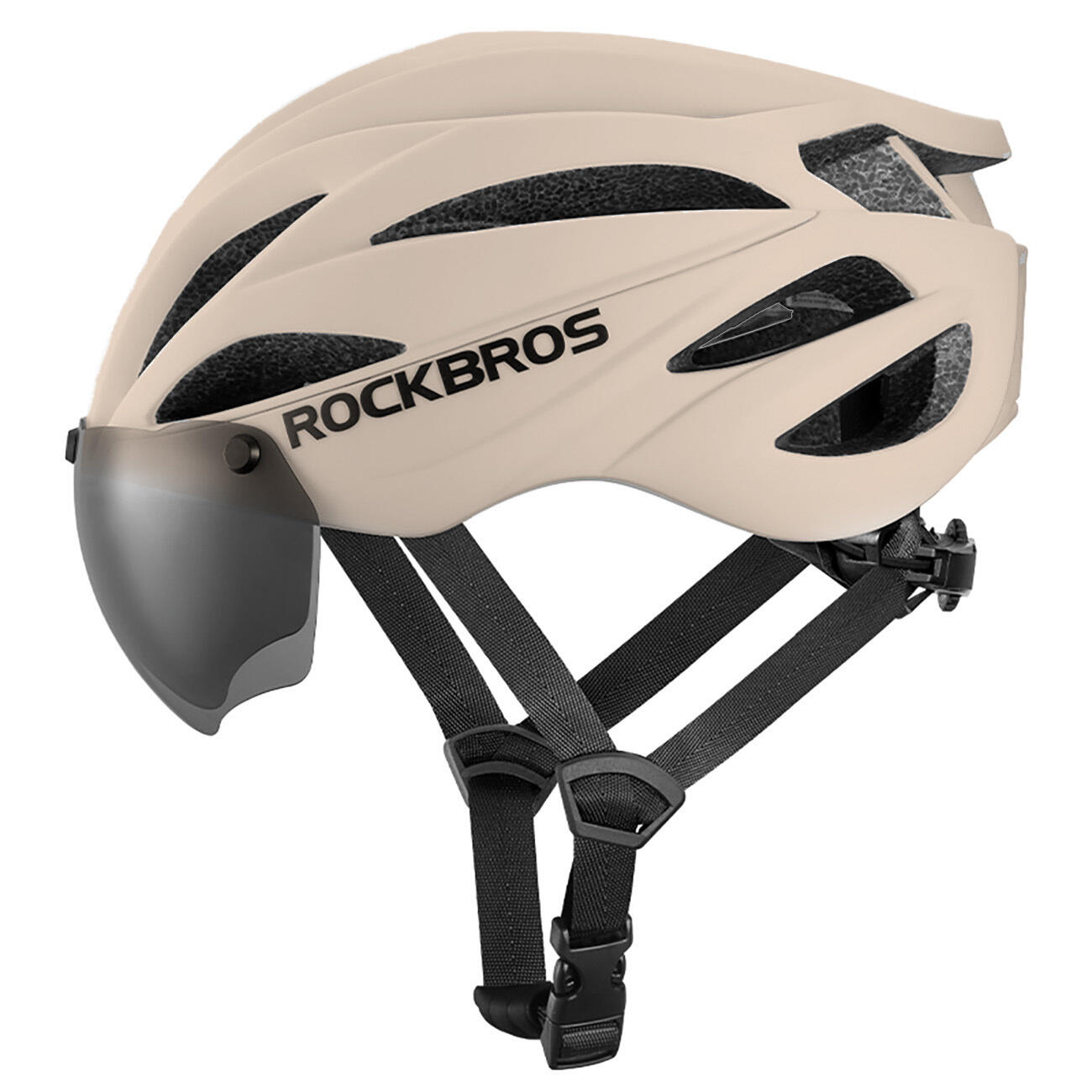 Casque Vélo ROCKBROS Respirant Avec Lunettes – Taille Large – Unisexe – Neuf