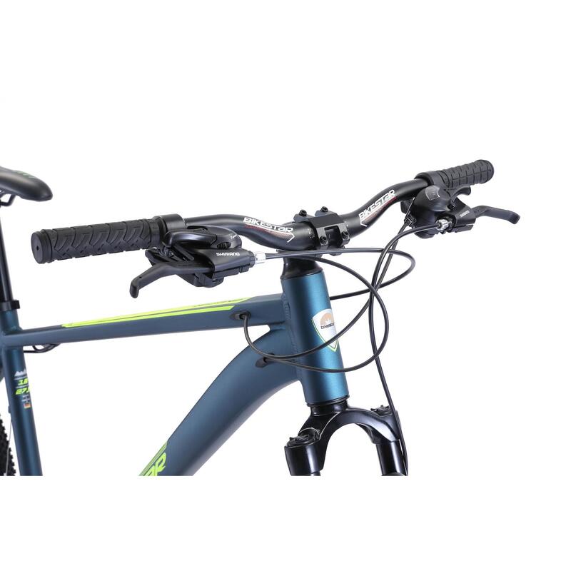 VTT 27.5" aluminium, semi-rigide, 21 vitesses, frein à disque