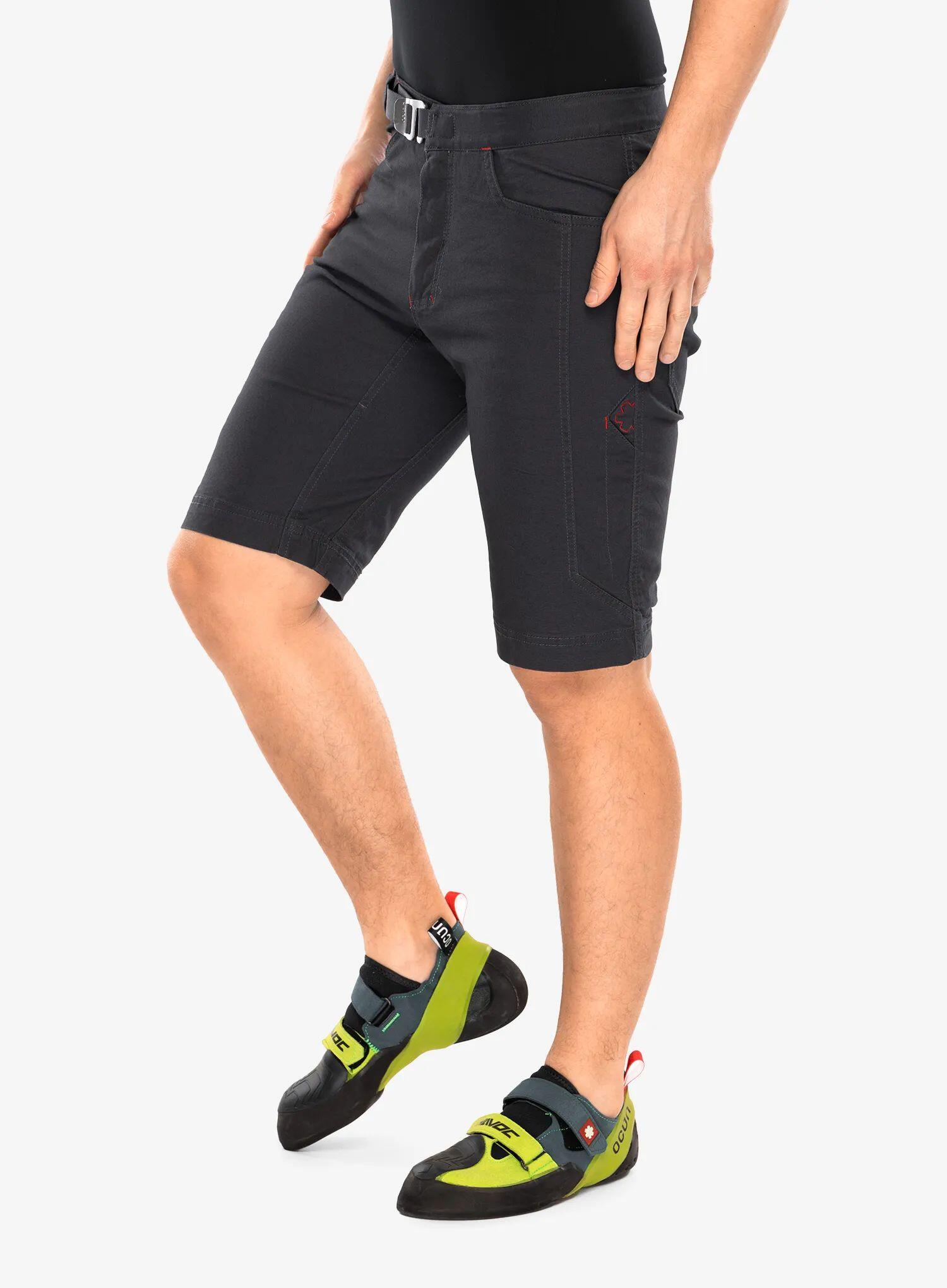 Ocún Honk Homme short technique anthracite 3D élargi 95% coton stretch 4/7