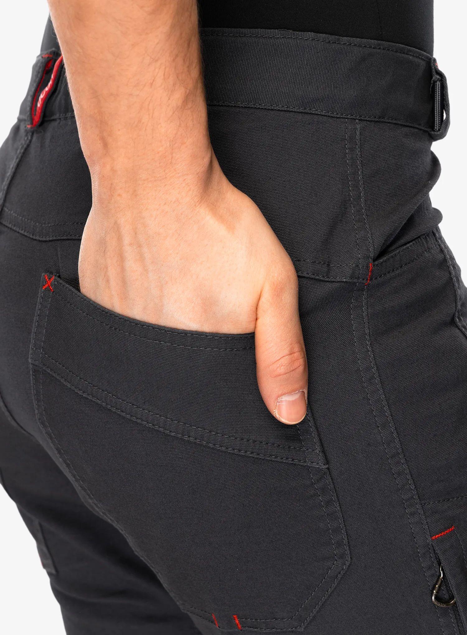 Ocún Honk Homme short technique anthracite 3D élargi 95% coton stretch 6/7