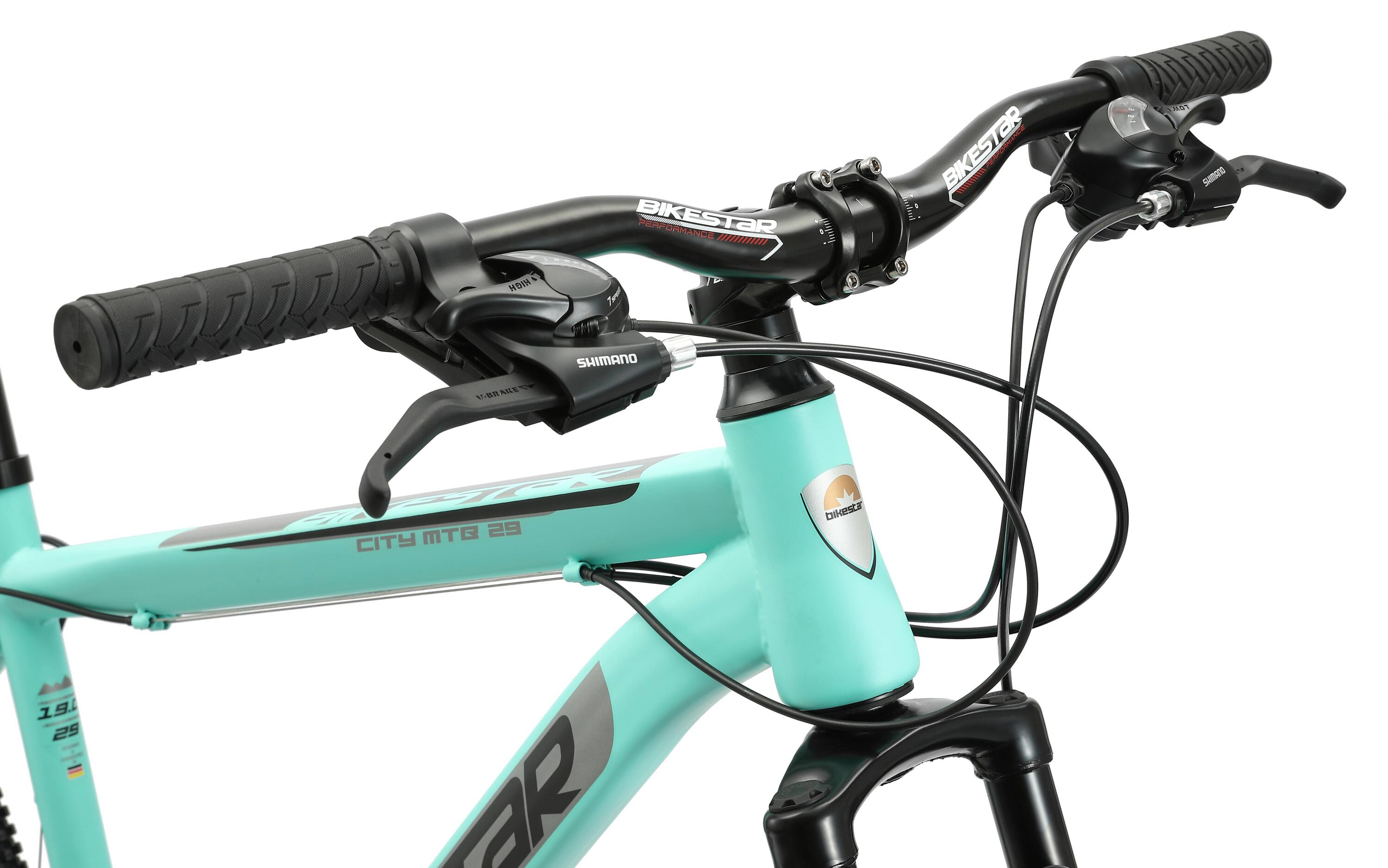 Bikestar Hardtail MTB Staal Medium 29 Inch 21 Speed Blauw 3/5