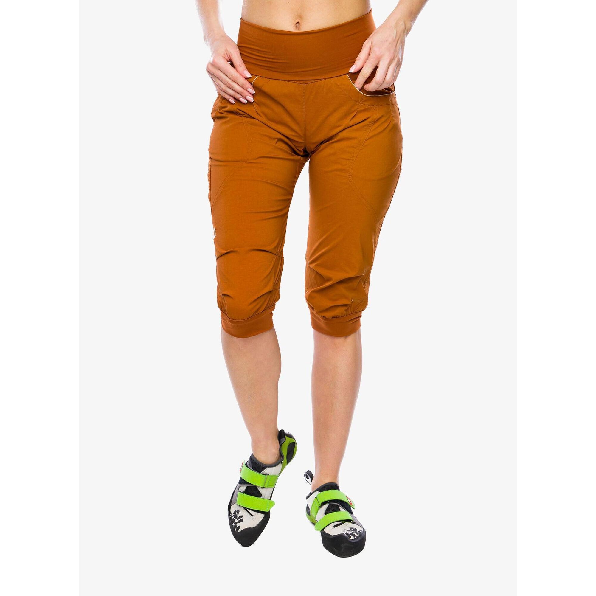 Ocun - Shorts Escalade Femme Ocún Noya Eco Caramel Café En Polyamide Recyclé Extensible - Short - Orange - Decathlon