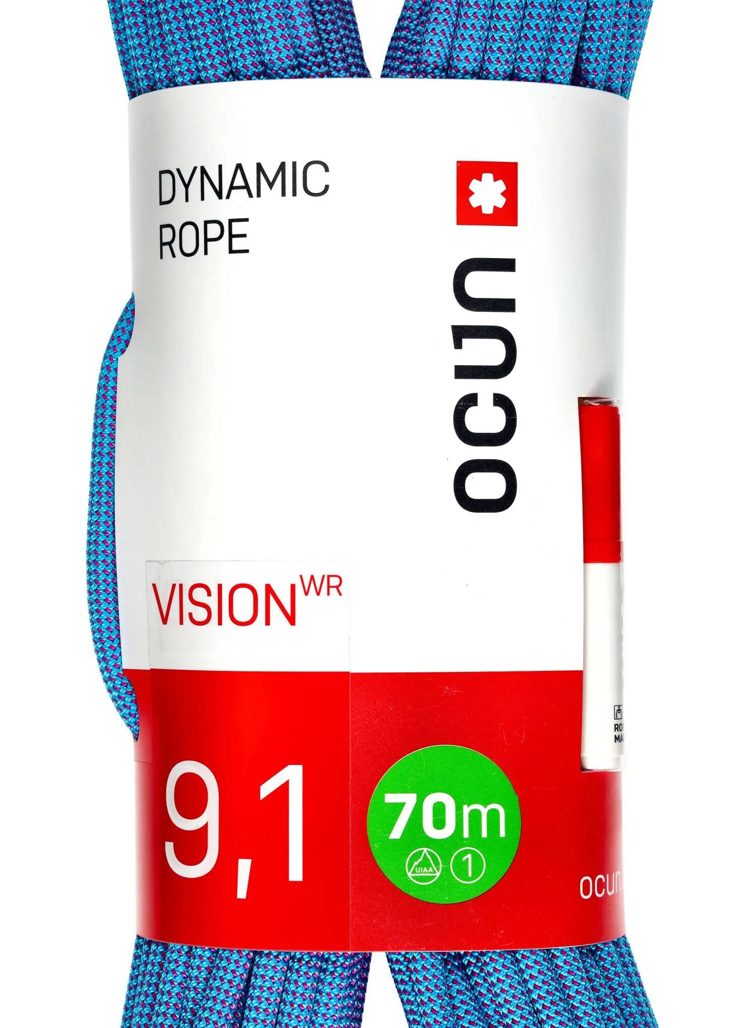 Lina dynamiczna Ocun Vision WR 9.1 mm 70 m - blue/purple 3/5
