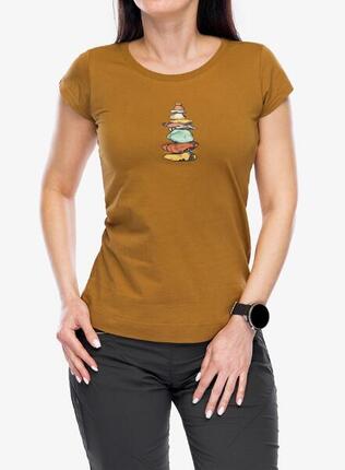 Damen-T-Shirt Ocun Classic T Women Stoneman 100% Baumwolle Brown Bronze Größe L