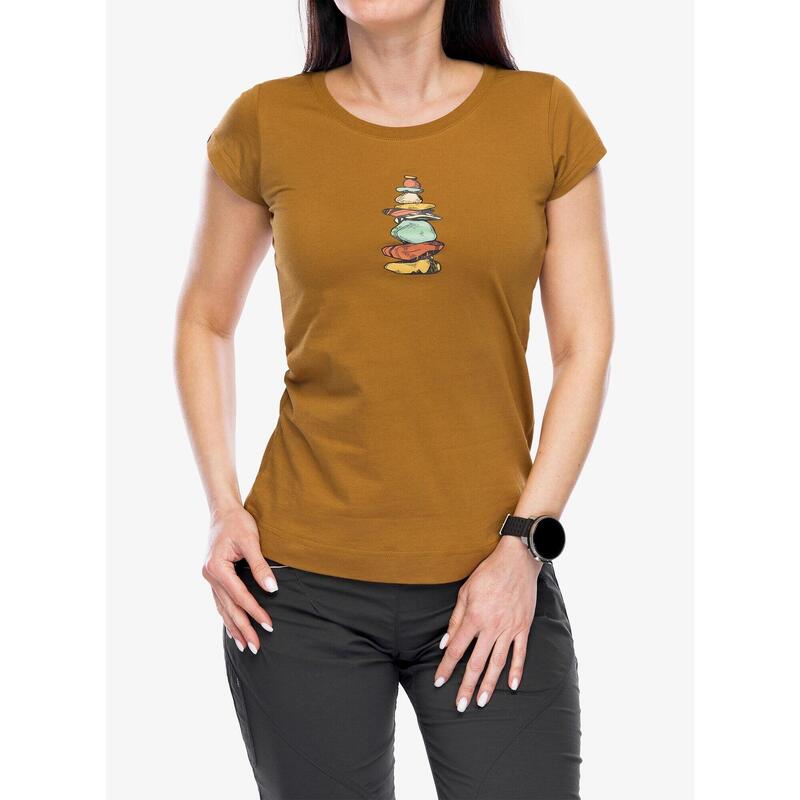 T-shirt Femme Wrung Lady Taille L (38/40) Marron - Neuf Sans étiquettes