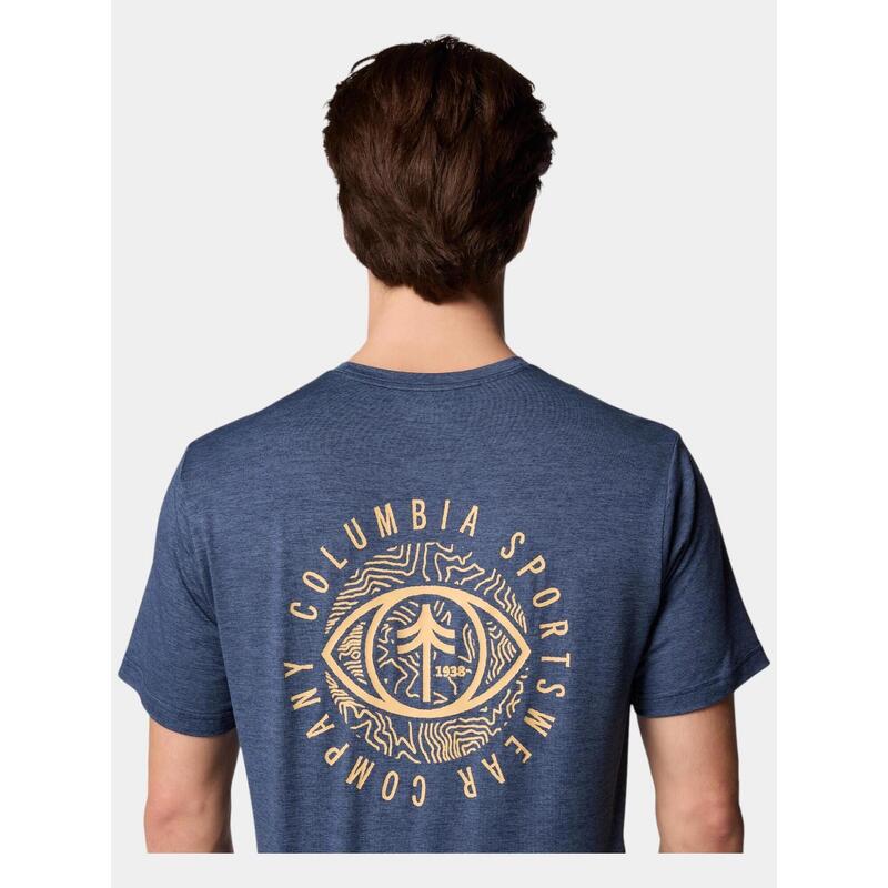 Tricou pentru sport, cu maneci scurte Kwick Hike Back Graphic SS Tee barbati