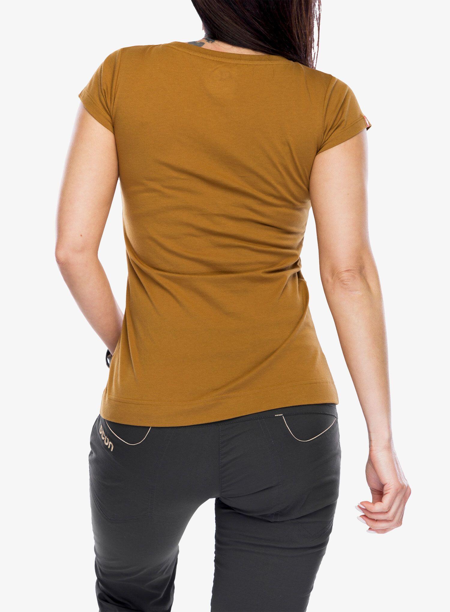 Camiseta mujer Ocun Classic T Women Stoneman 100% algodón Brown Bronze talla L 2/5