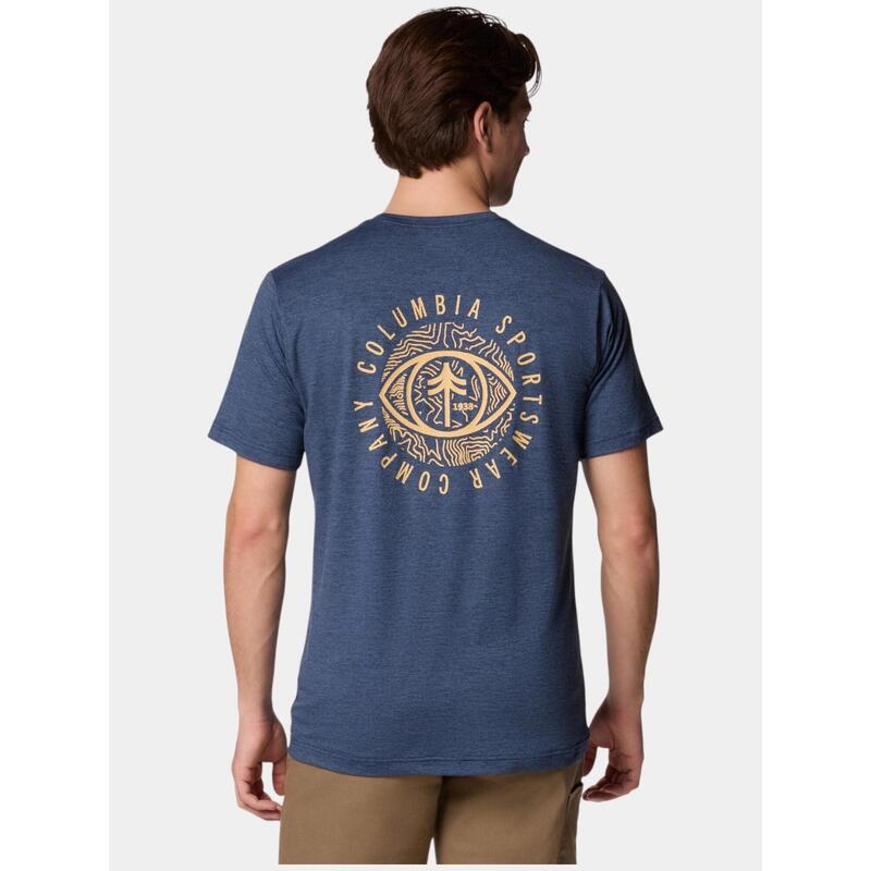 Tricou pentru sport, cu maneci scurte Kwick Hike Back Graphic SS Tee barbati