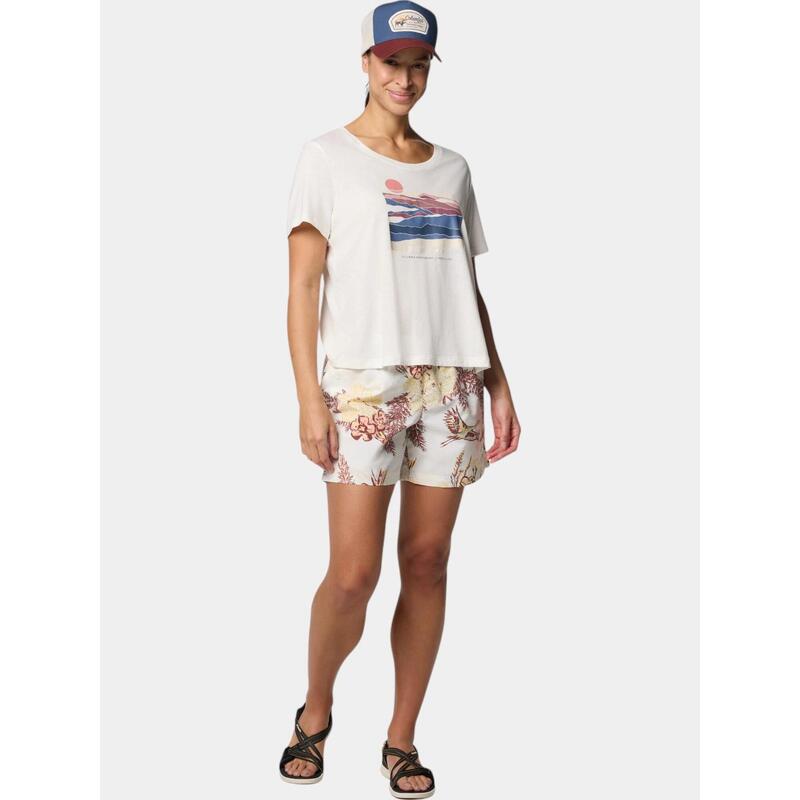 Koszulka bawełniana damska Columbia Ruby Springs Graphic Scoop Neck S/S