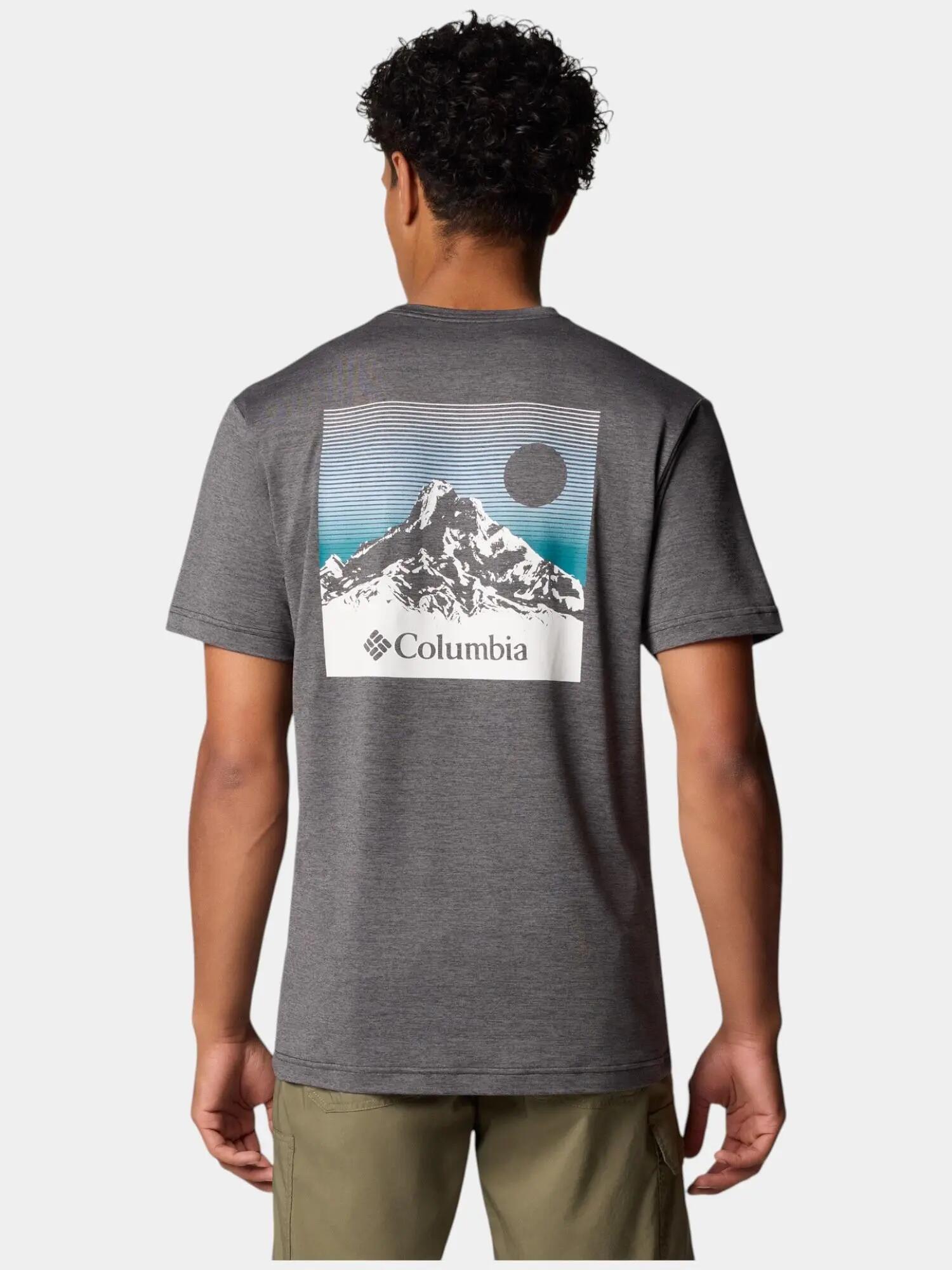 Férfi rövid ujjú sport póló Kwick Hike Back Graphic SS Tee 3/6