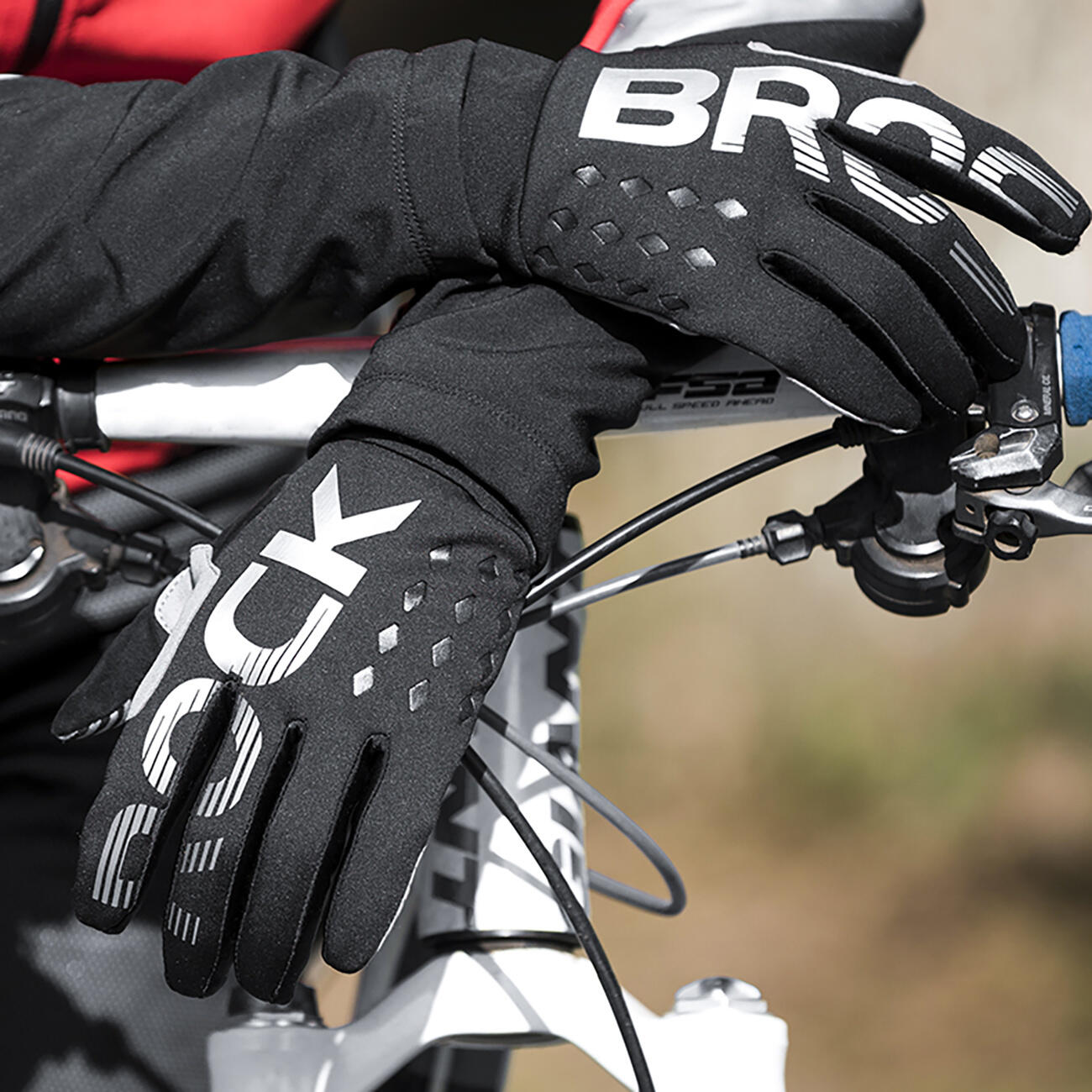Rockbros Fahrradhandschuhe, gefüttert, lang 2/4