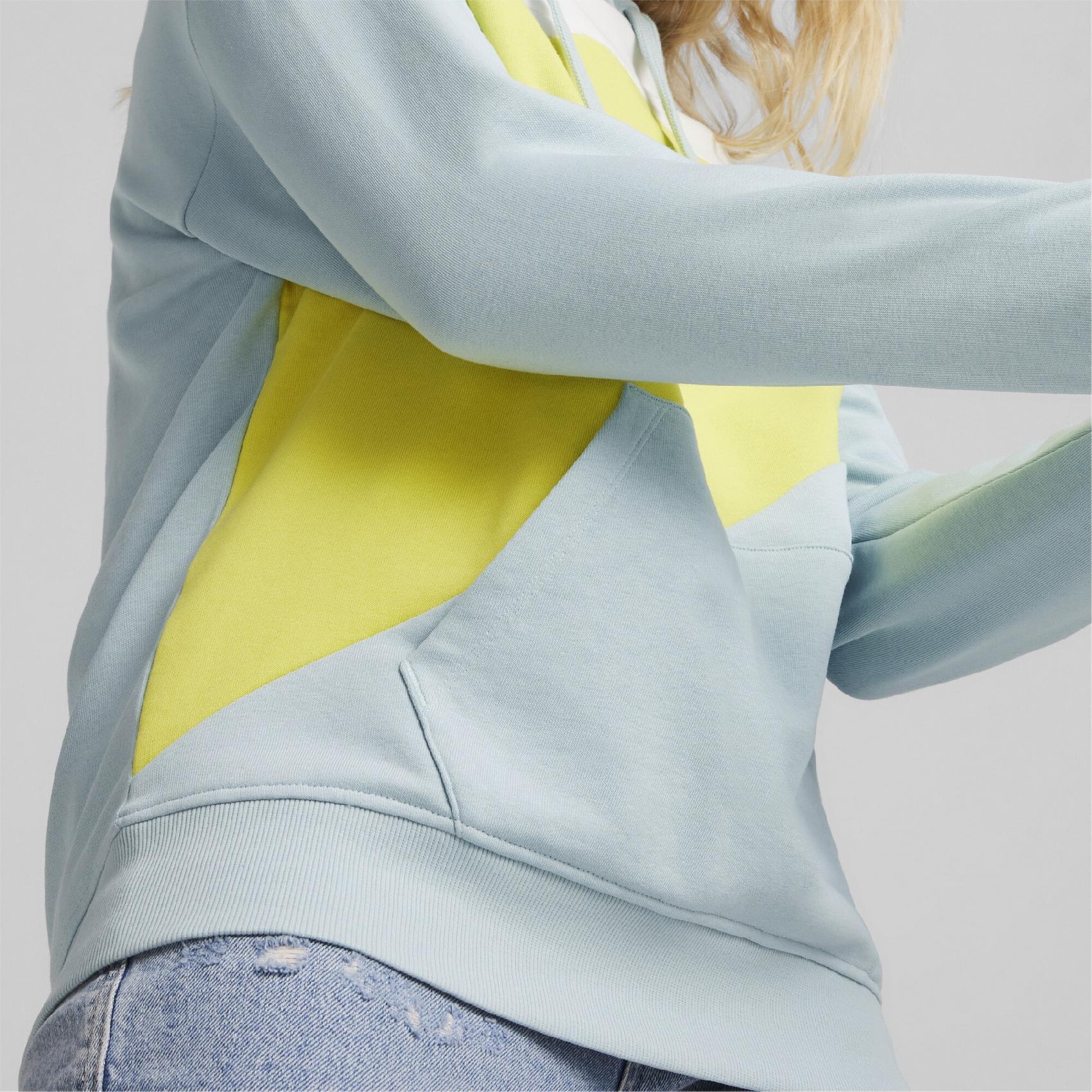 Sudadera con capucha PUMA POWER Mujer PUMA Turquoise Surf Blue 7/7