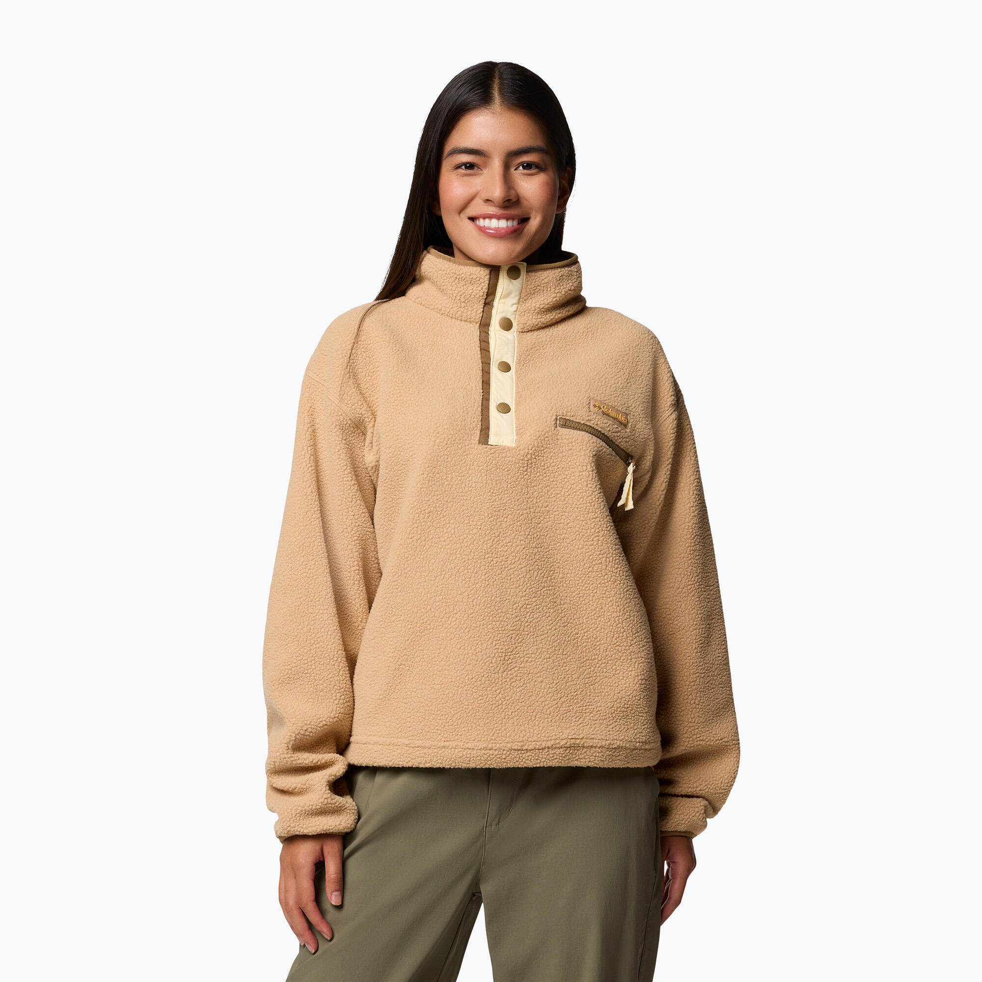 Sweat-shirt court en polaire à demi-pression Columbia Helvetia II pour femme 5/5