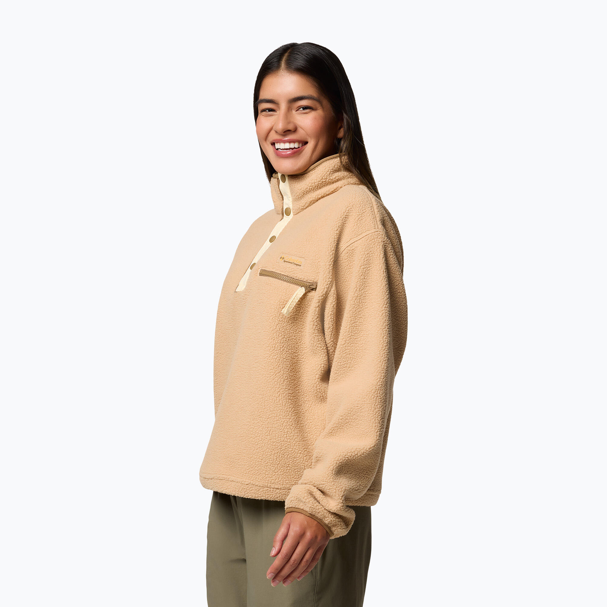 Sweat-shirt court en polaire à demi-pression Columbia Helvetia II pour femme 3/5