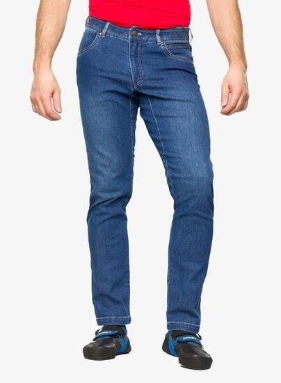 Pantalone Ocun Typhoon Jeans uomo denim elasticizzato slim blu scuro