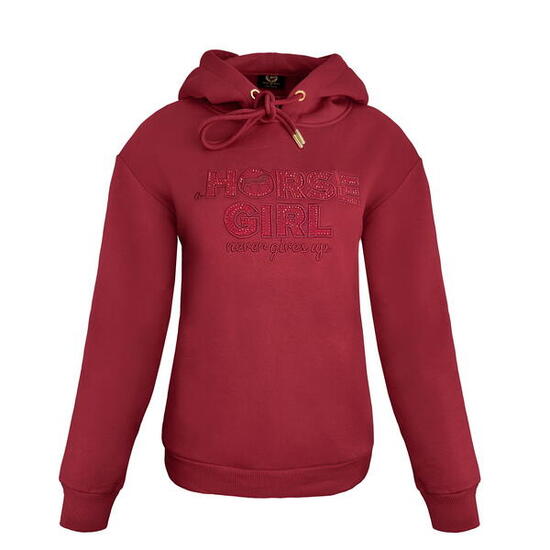 Horse Girl Sweat Équitation Femme Bordeaux S
