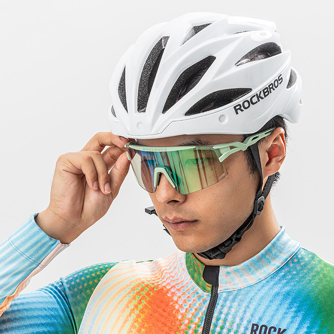 Rockbros fotochromische fietsbril, met UV-bescherming en correctie-inzetstuk 3/4