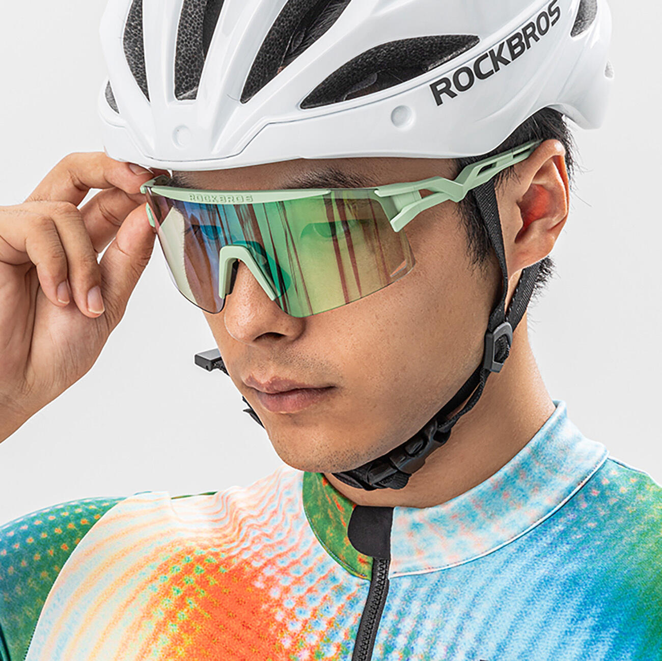 Rockbros fotochromische fietsbril, met UV-bescherming en correctie-inzetstuk 2/4