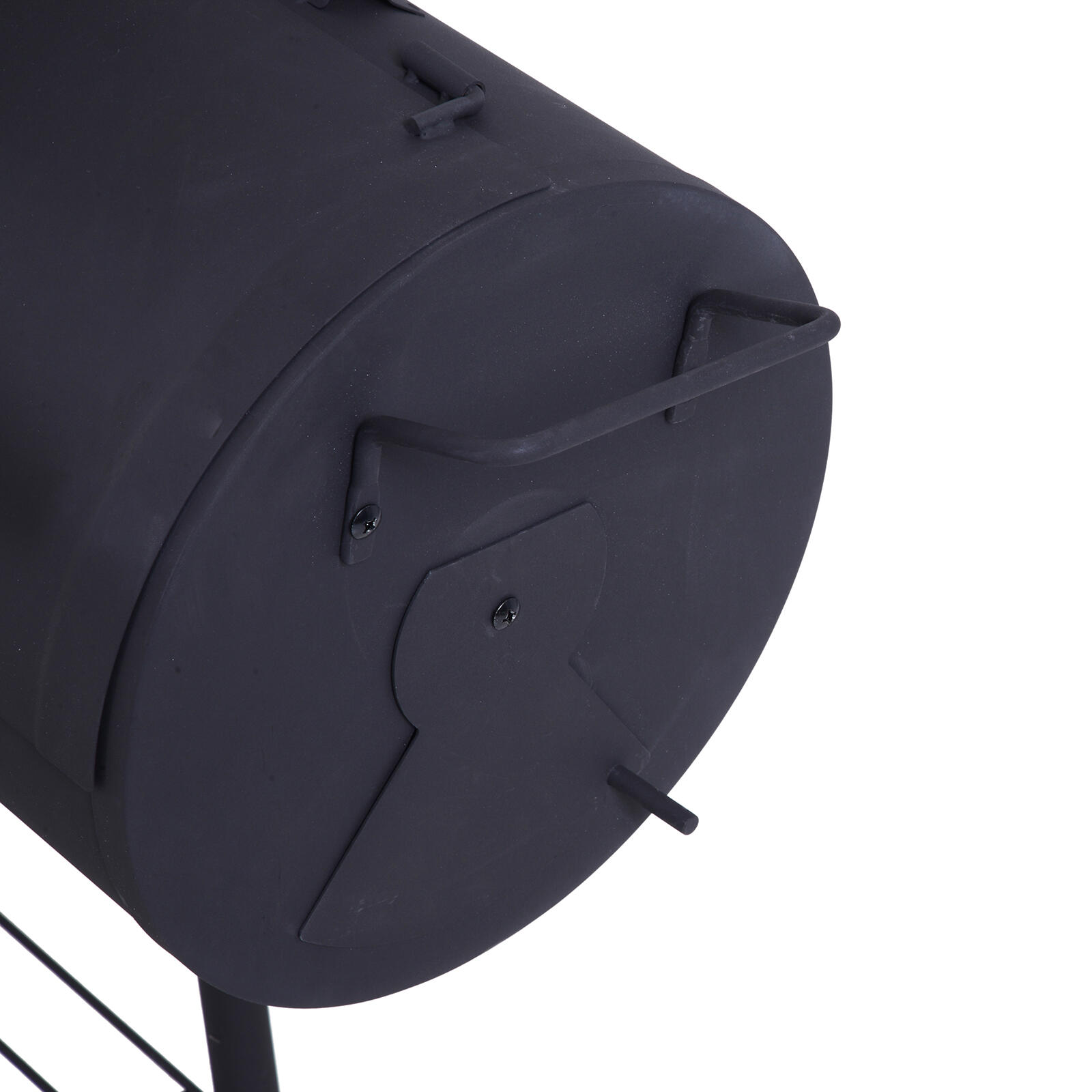 Barbacoa de Carbón Outsunny 124x53x104 cm Negro 4/7