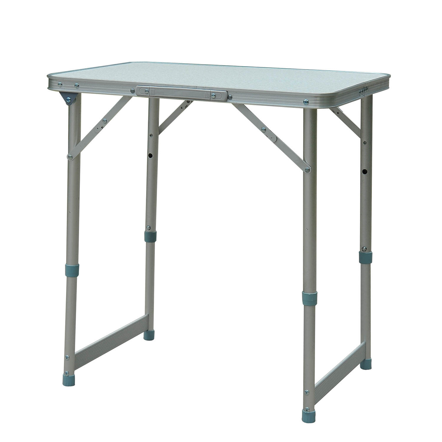 OUTSUNNY Mesa Plegable de Camping Outsunny 60x45x64 cm Blanco