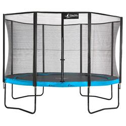 Trampoline de jardin rond 430 cm + filet de sécurité | PUNCHI Bleu 430