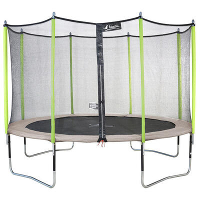 Jumpi Taupe/Grün 430 Trampolin