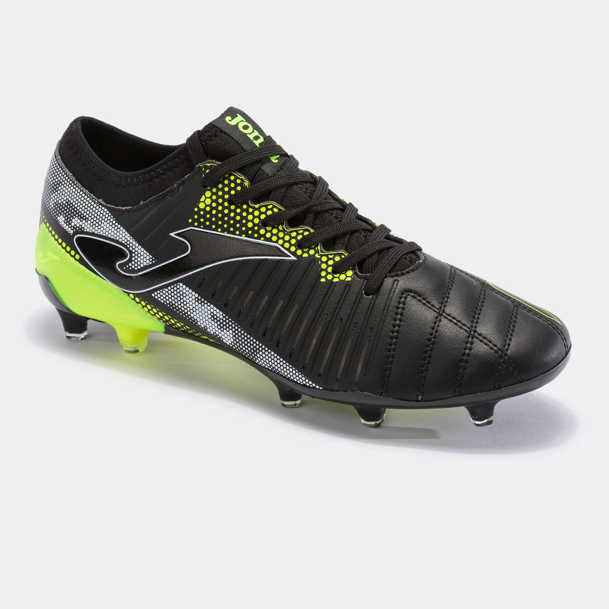 Chaussures football Adulte Joma Propulsion cup 21 fg noir jaune fluo 5/5