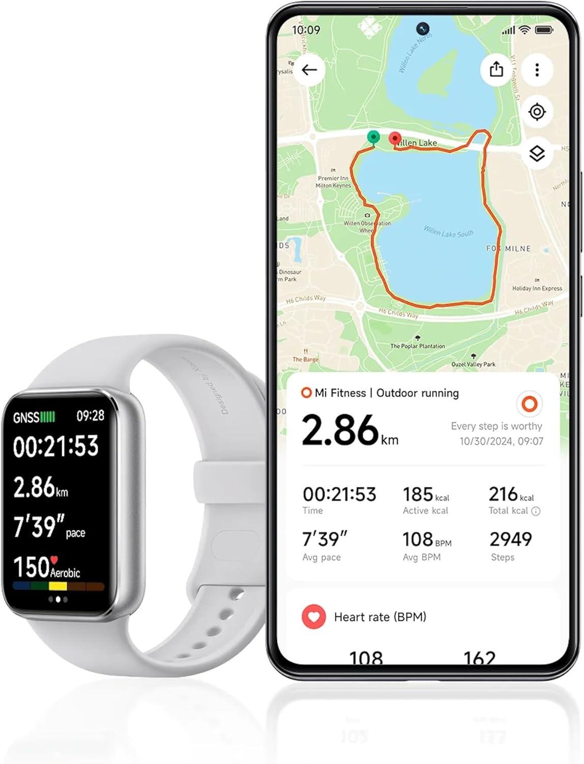 Smart Band 9 Pro – AMOLED Display, GPS, 5ATM Water-Resistant 6/7