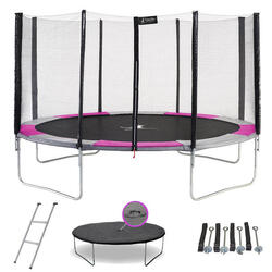 Trampoline rond Ø430cm avec filet, échelle, bâche et kit ancrage - RALLI 430