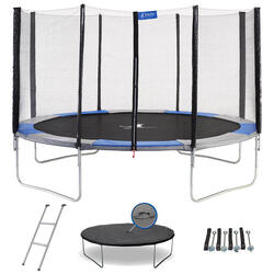 Trampoline rond Ø430cm avec filet, échelle, bâche et kit ancrage - RALLI 430