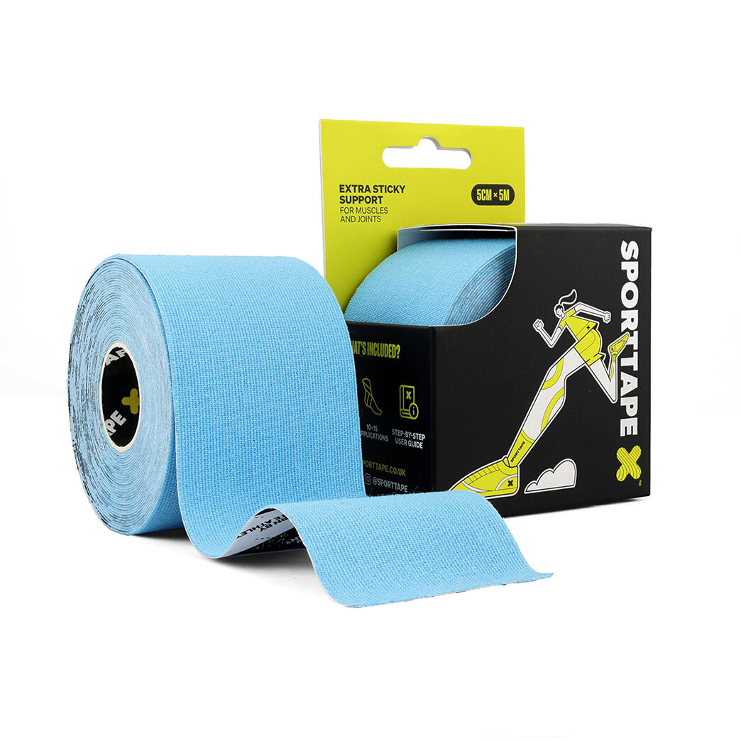 SPORTTAPE KINESIOLOGY TAPE - 5CM x 5M - BLUE