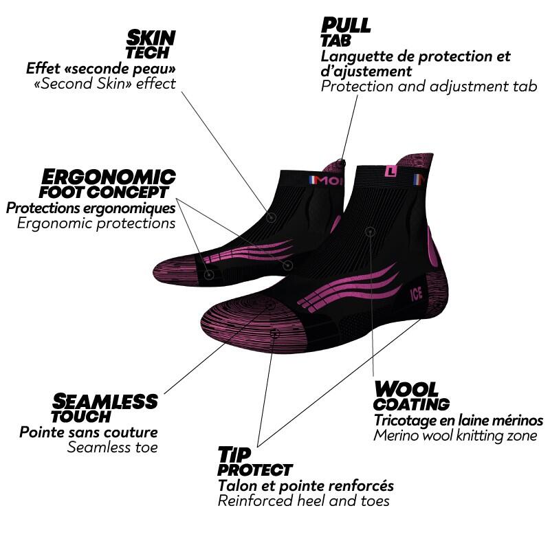 Monnet Run Ice Running Socks Zwart 5/5