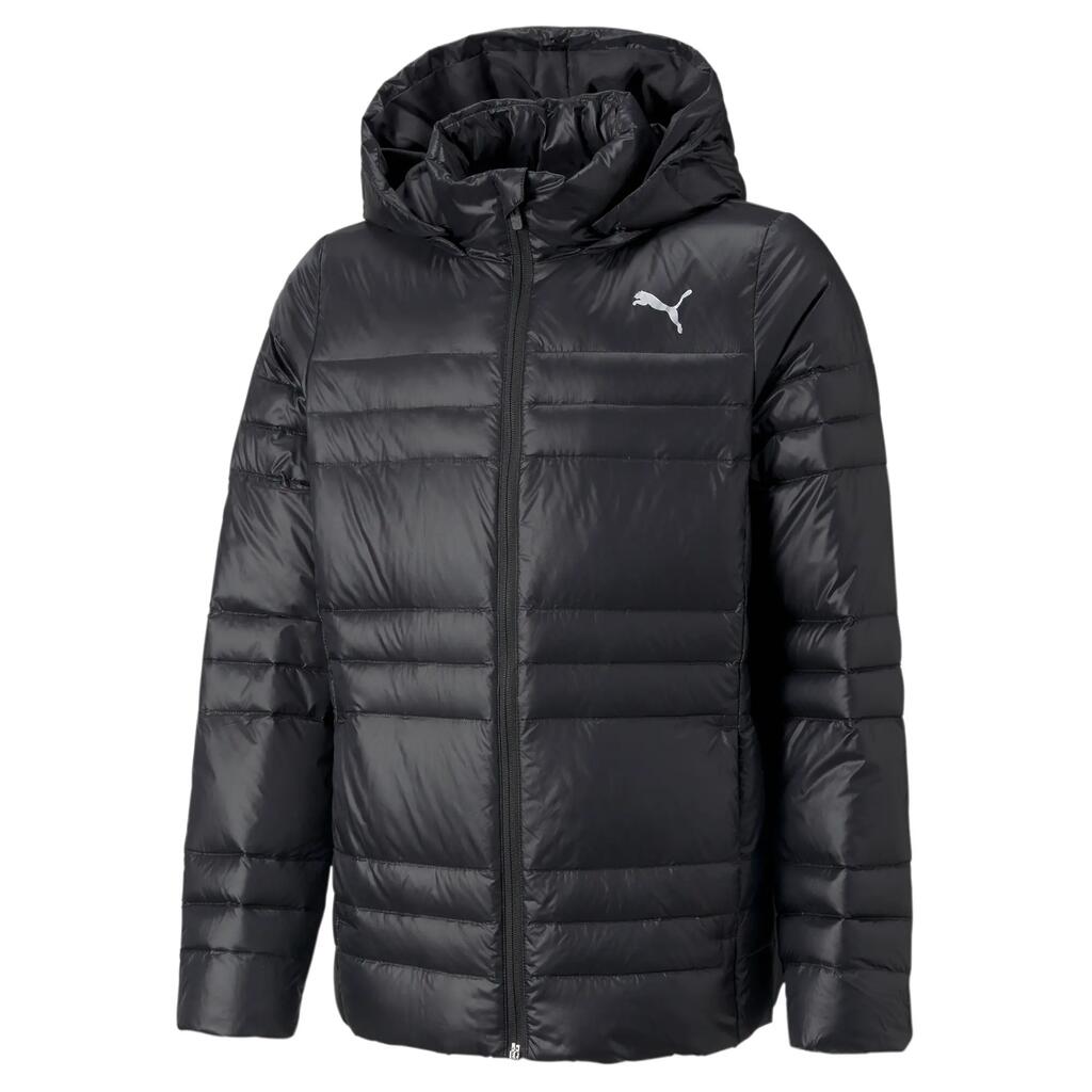 Puma LIGHT GOOSE DOWN girls' hooded jacket black 53194401 size 152