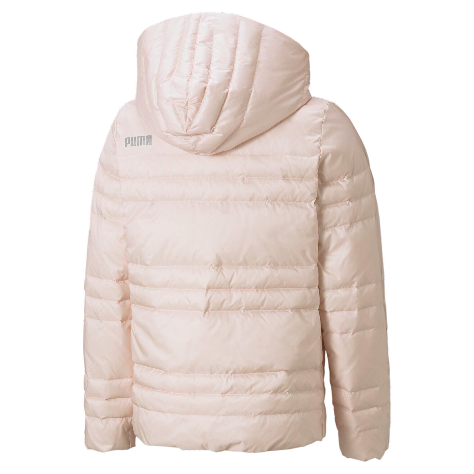 Puma Light Ganzenveren meisjesjas met capuchon, roze, maat 128 (53194436) 2/4
