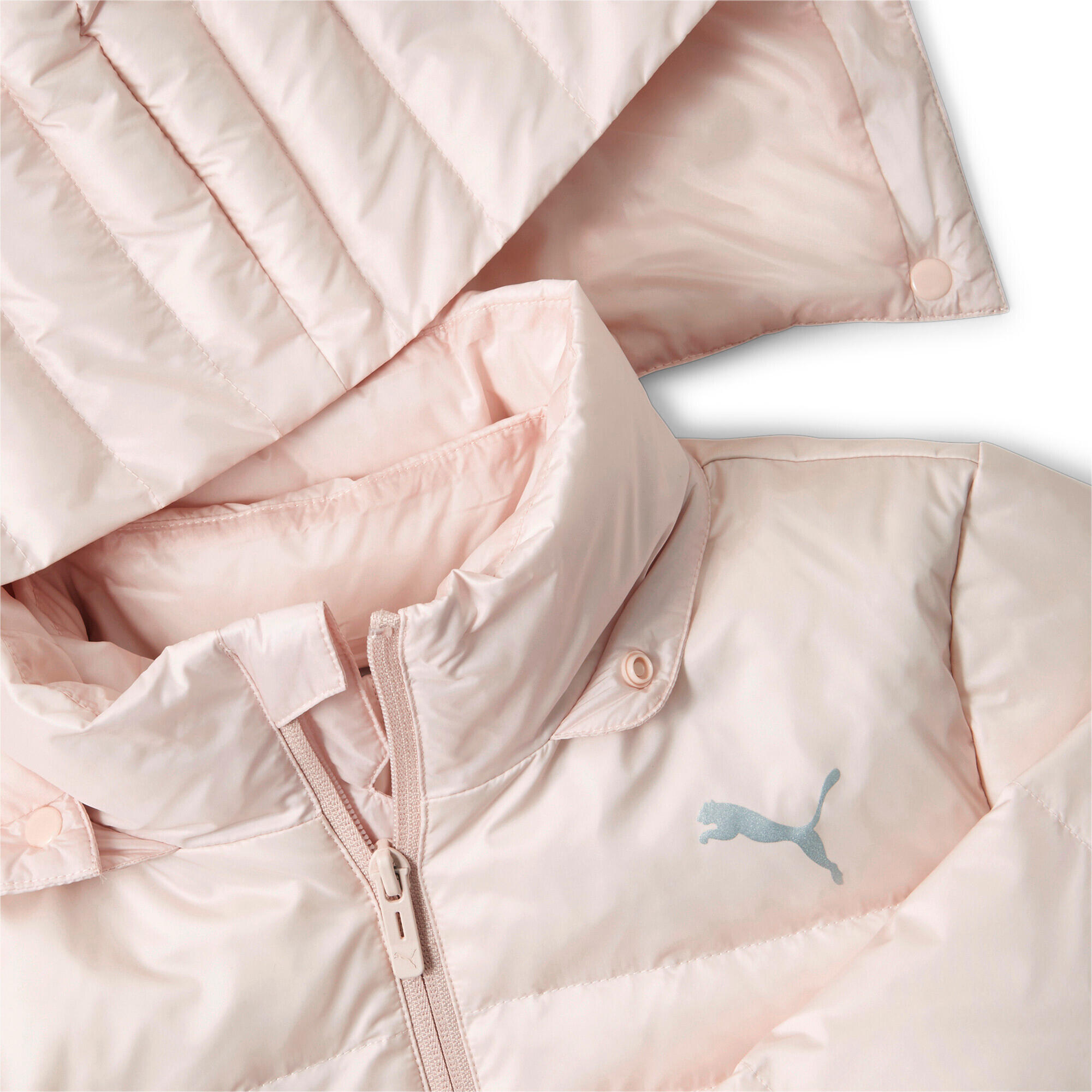 Puma Light Ganzenveren meisjesjas met capuchon, roze, maat 128 (53194436) 3/4