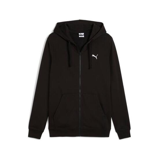 Bluza Męska Puma Z Kapturem Na Zamek Sportowa Czarna Basic