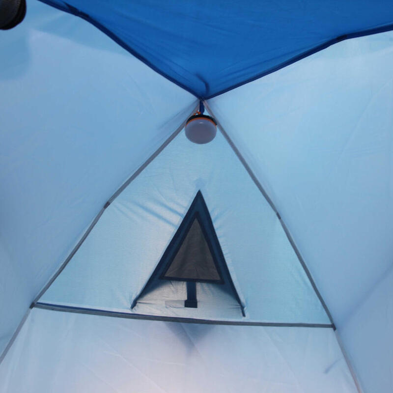 Tente de camping HighPeak Kiruna 2 de couleur bleu-gris