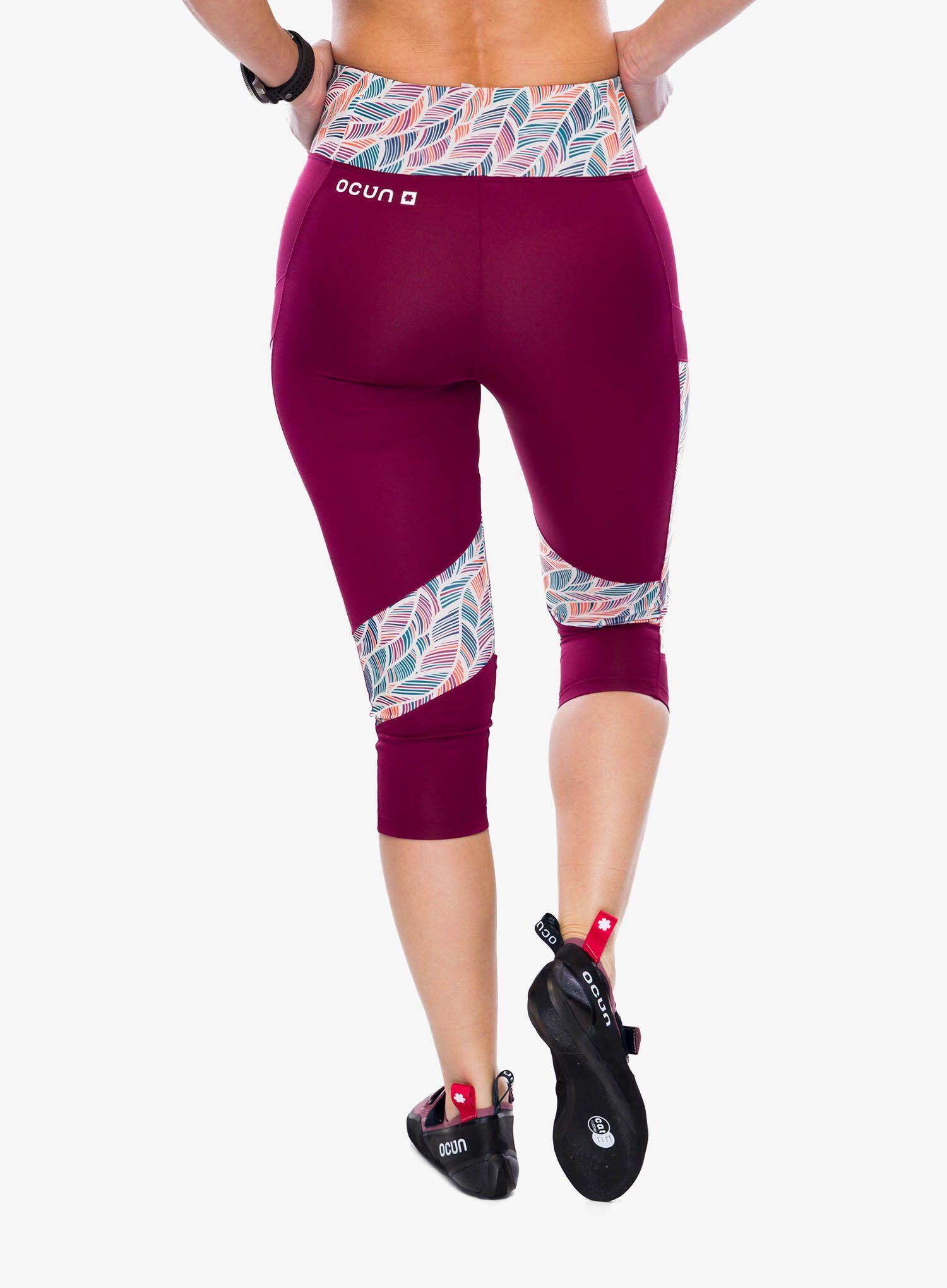 Leggings d'escalade Ocún RHEA 3/4 femme, tissu respirant 4-Way Stretch 4/5