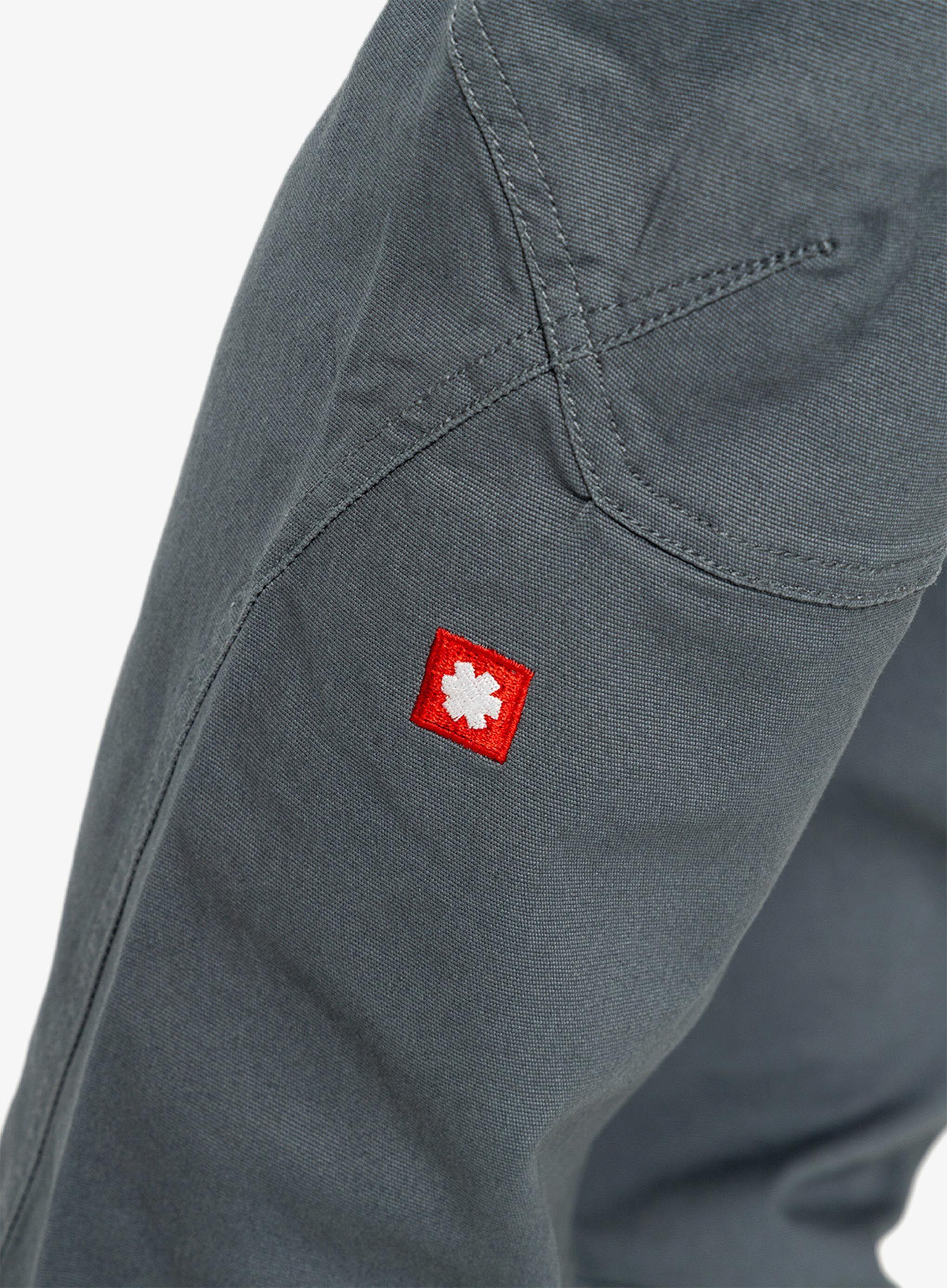 Pantalon d'escalade Ocún Honk gris 95% coton 5% élasthanne coupe ergonomique 6/7