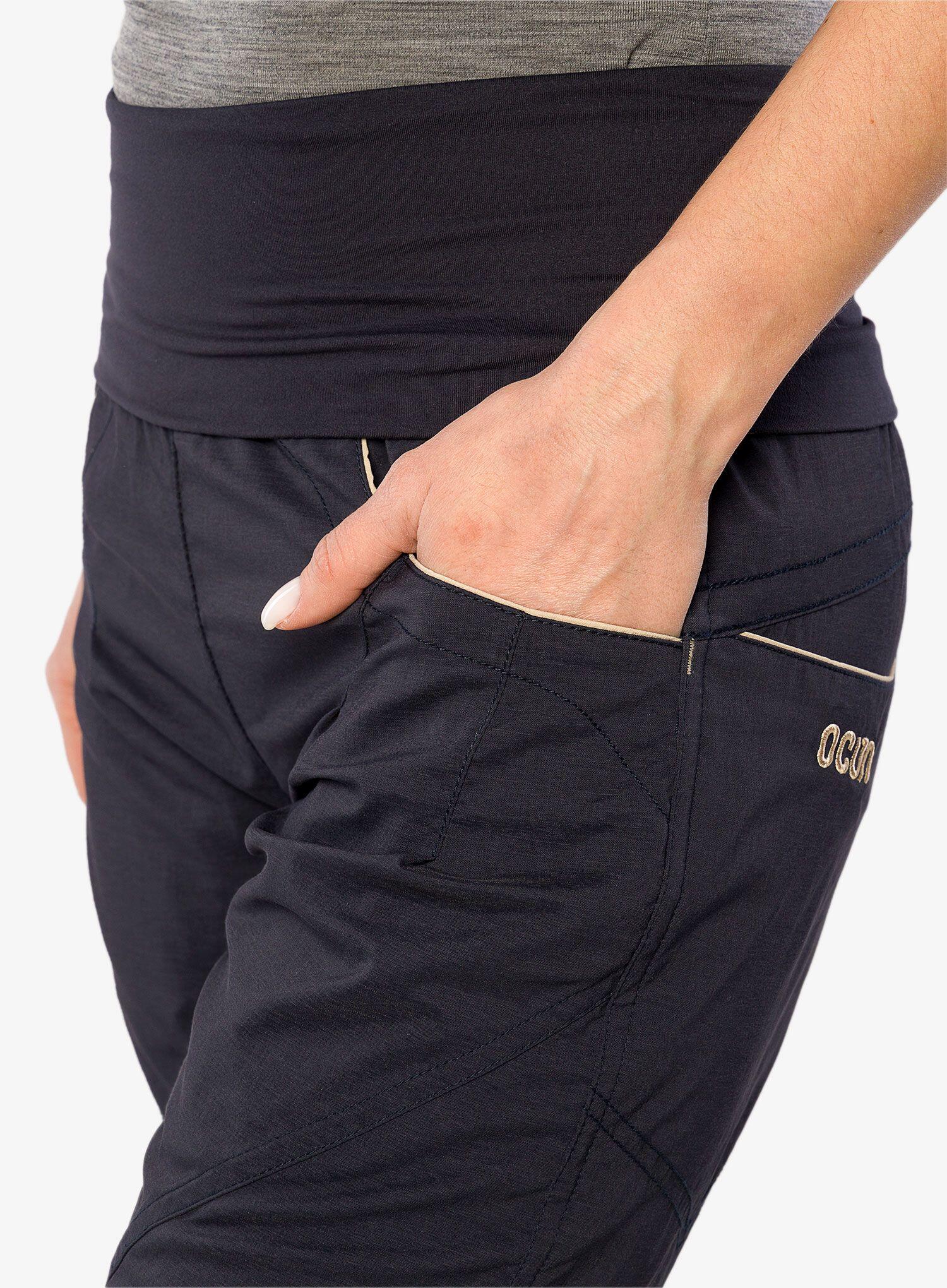 Pantalon escalade femme Ocún NOYA ECO stretch 55% recyclé ceinture élastique 4/7