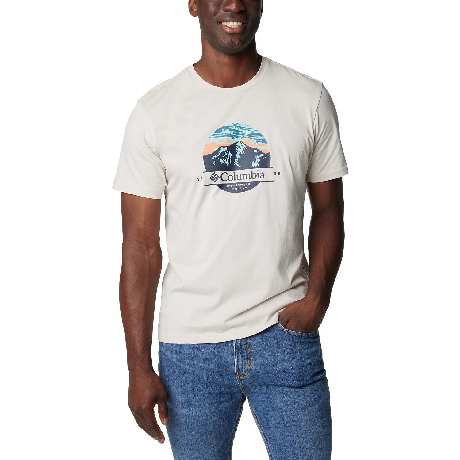 Maglia a maniche corte Columbia modello 1934814279 per uomini 4/5