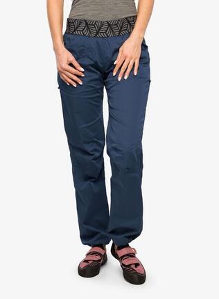 Pantalon Ocún PANTERA ORGANIC coton bio Bleu Sargasso Sea, genoux préformés