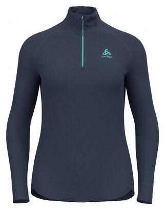 ODLO Odlo Berra Blau Damen 1/2 Zip Thermo-Pullover