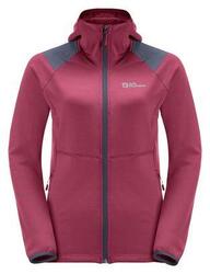 Polaire Jack Wolfskin Kolbenberg Hooded Violet Femme