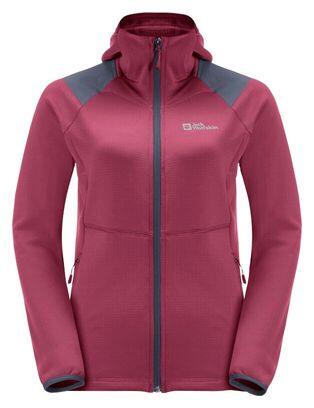 Polaire Jack Wolfskin Kolbenberg Hooded Violet Femme