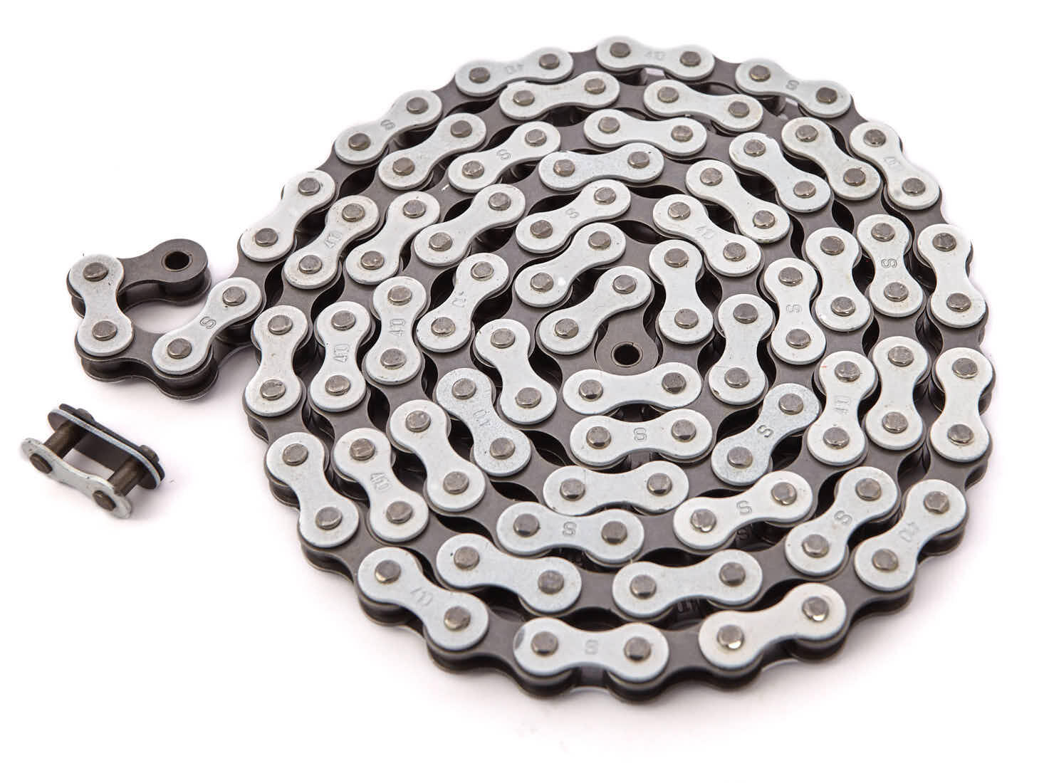 Bmx cadeia de bicicletas branco 1/2" x 1/8" khebikes